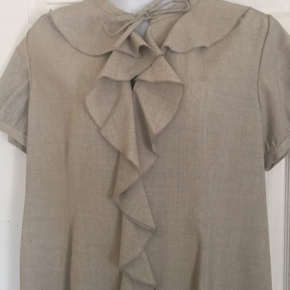 Neiman Marcus Ruffled Front Dress